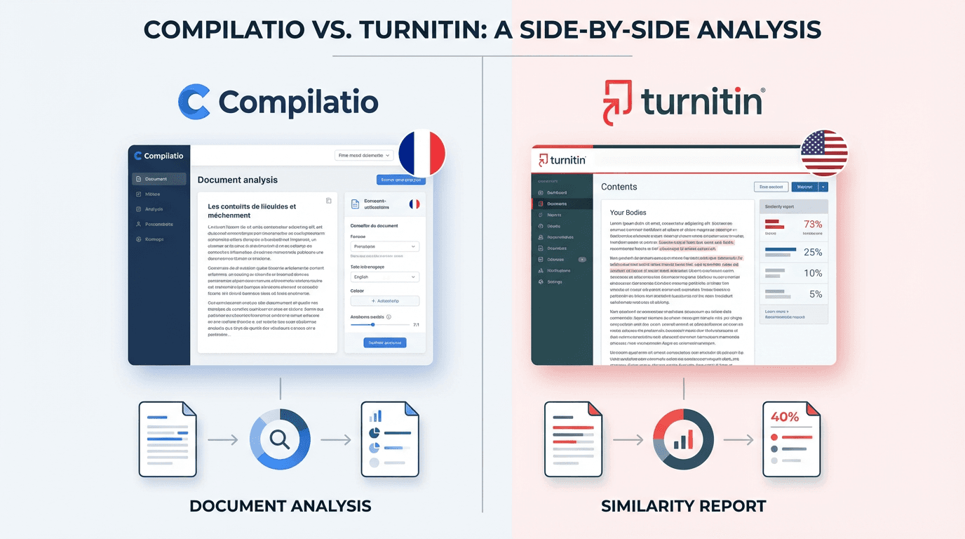 Compilatio vs Turnitin : quel détecteur IA est le plus fiable ?